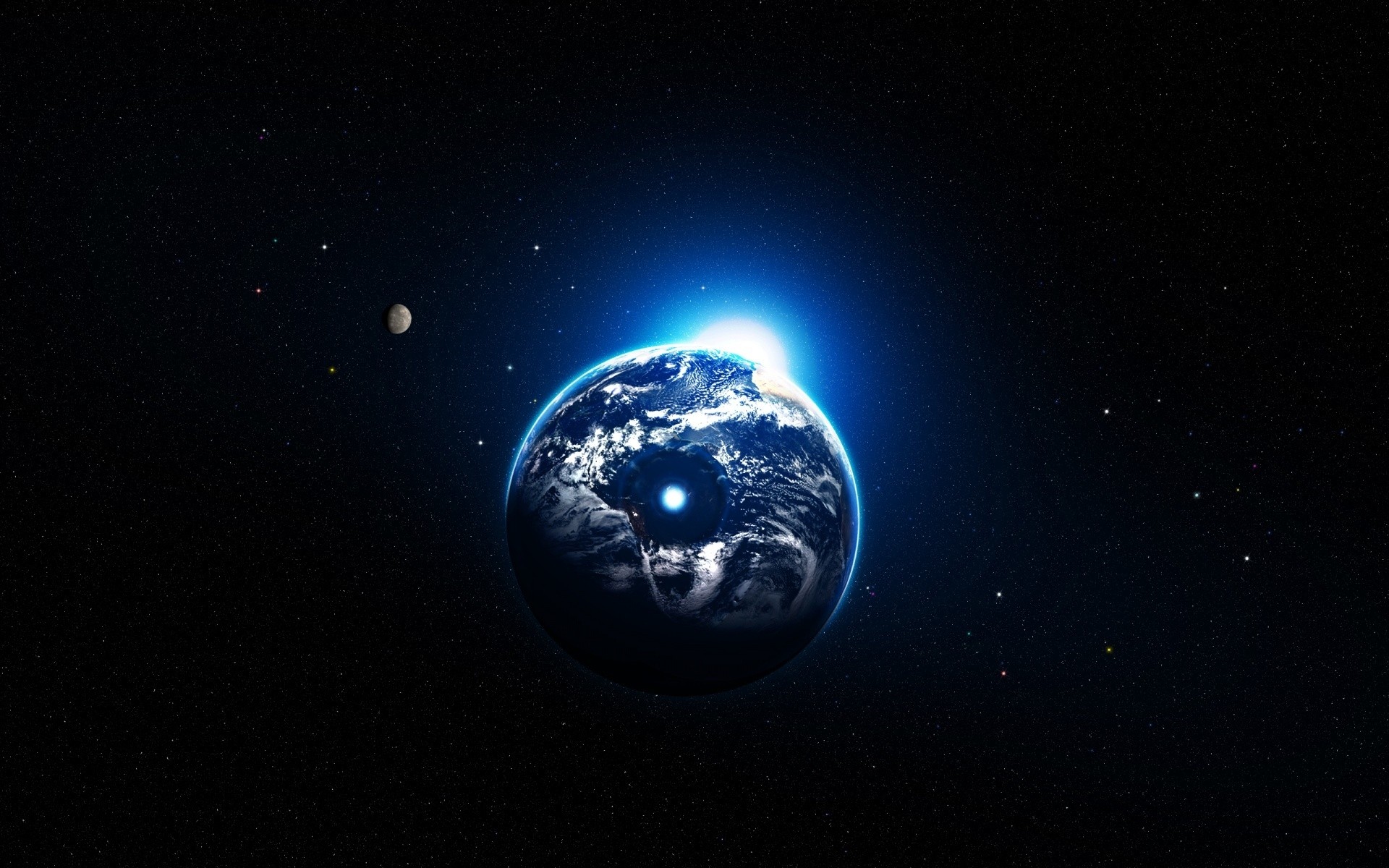 espaço astronomia lua planetas em forma de bola ciência astrologia esfera escuro luz galáxia exploração espaço resumo desktop eclipse atmosfera