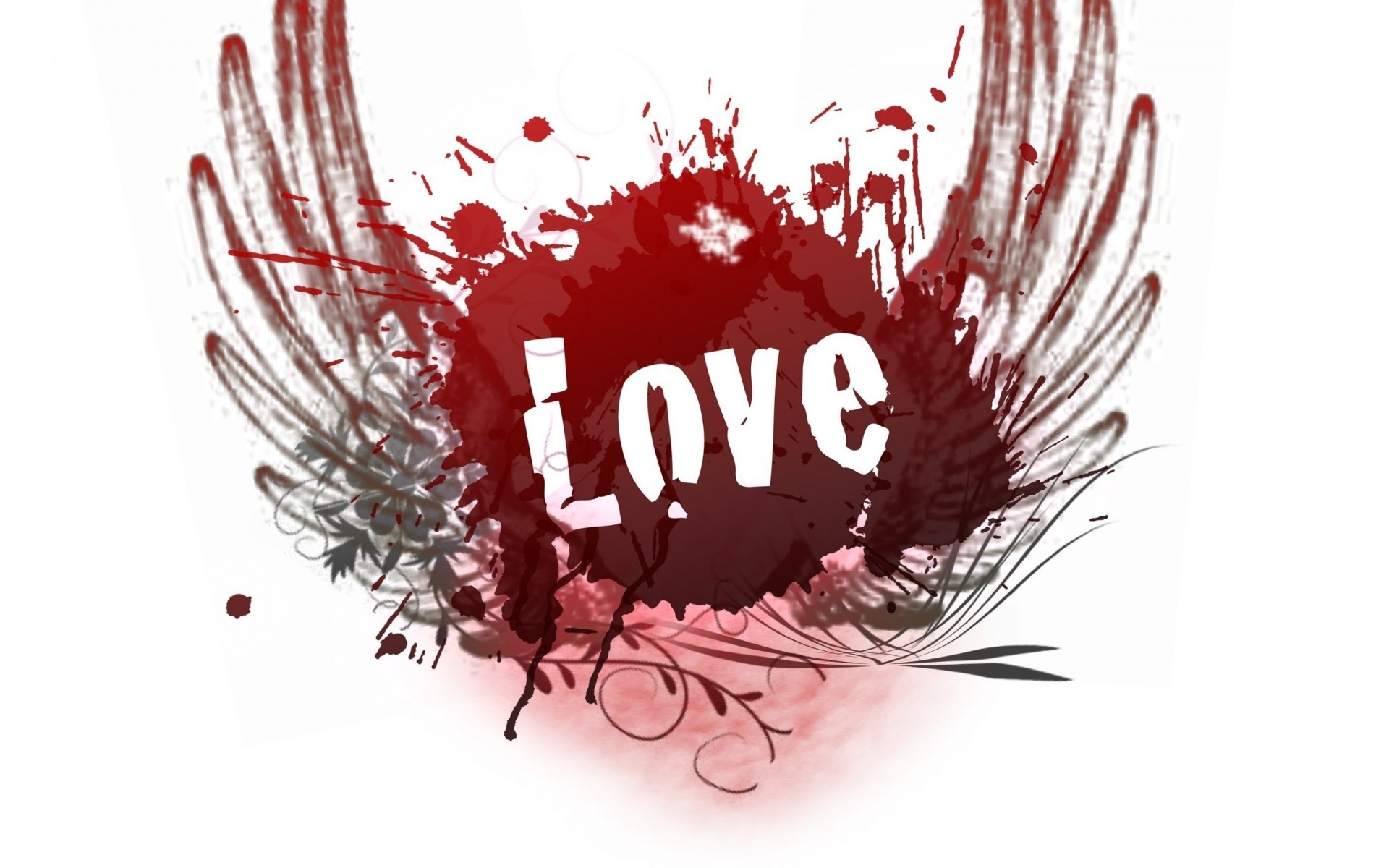 desktop decoração isolado feriado projeto natureza símbolo coração vermelho fundo