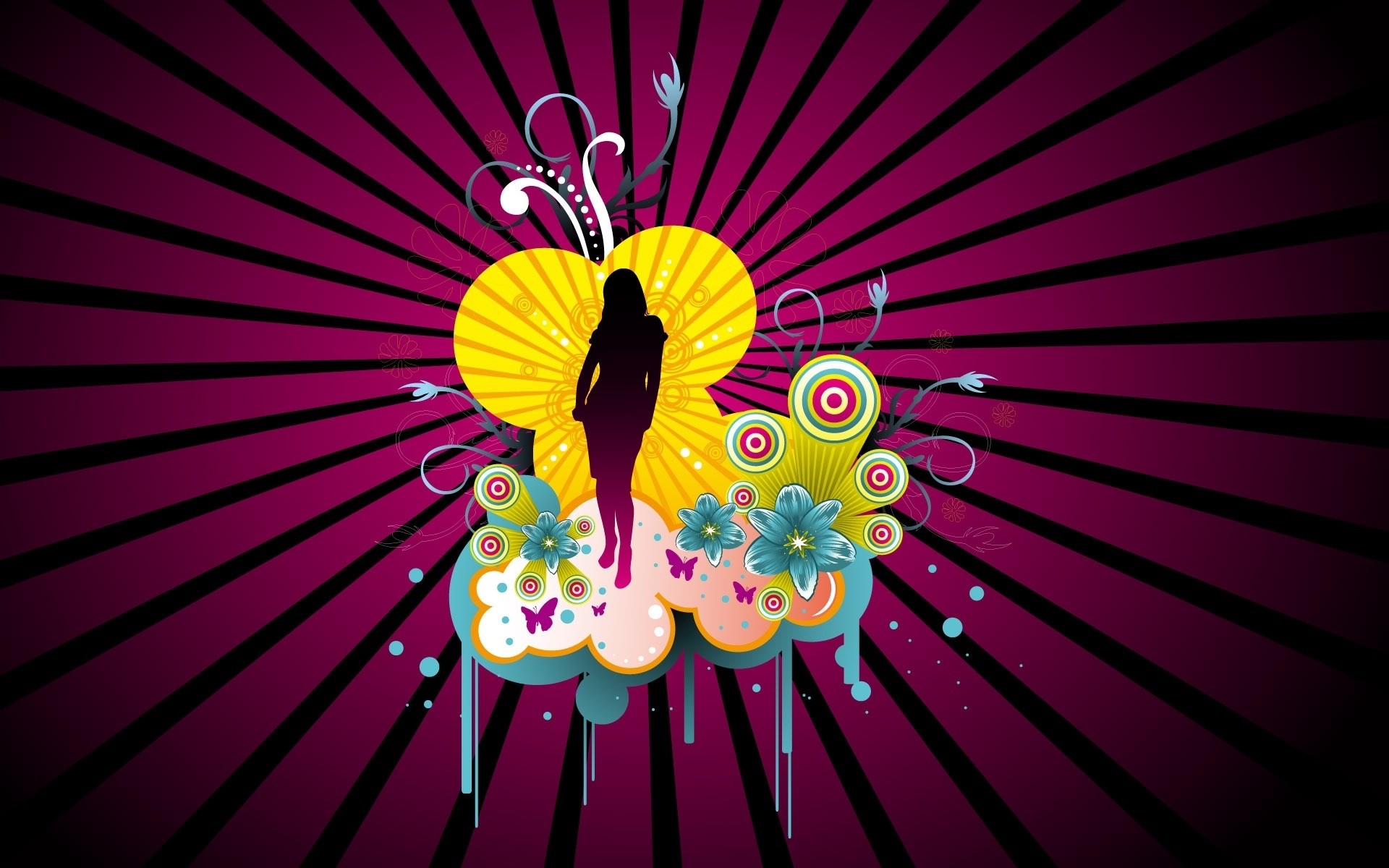 ilustração design desktop abstrato vetor gráfico feriado silhueta amor fundo