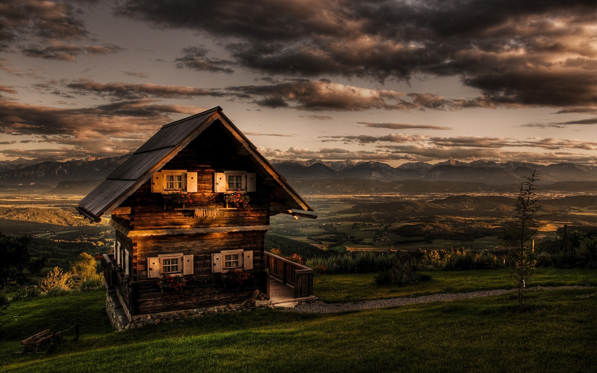 casa casas pôr do sol celeiro bangalô céu paisagem ao ar livre casa fazenda amanhecer arquitetura abandonado madeira áustria marrom caríntia áustria alto alcance dinâmico magdalensberg áustria