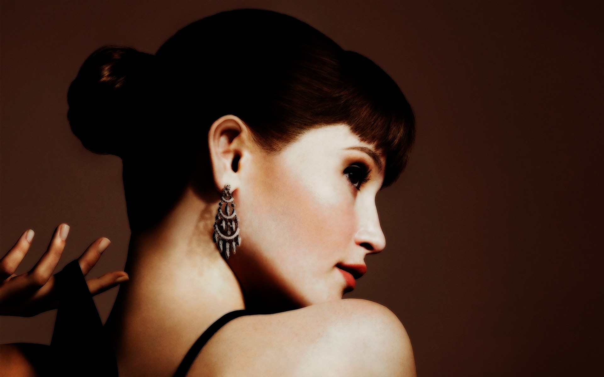 mulher retrato menina moda modelo nude glamour solteiro jóias olho adulto atriz sexy quente