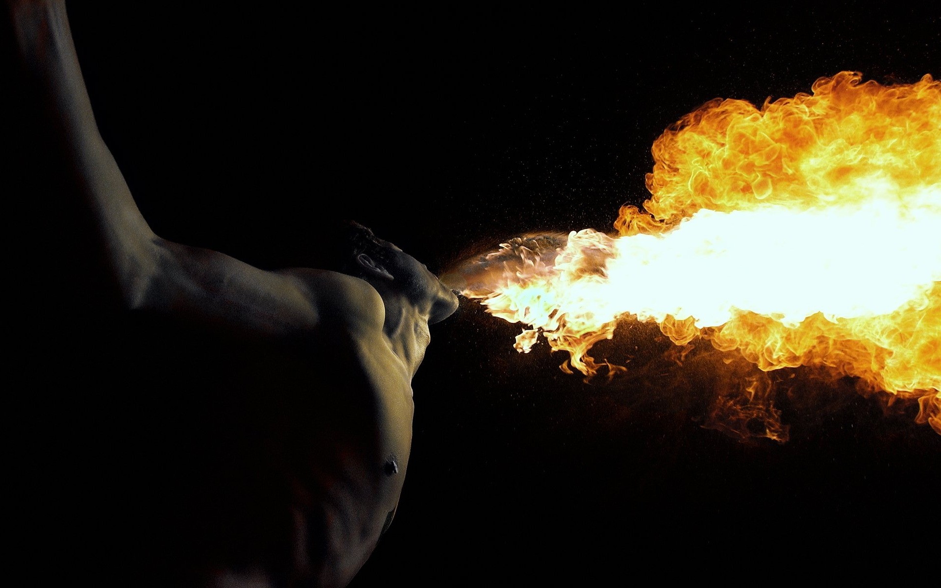 fumaça chama quente um