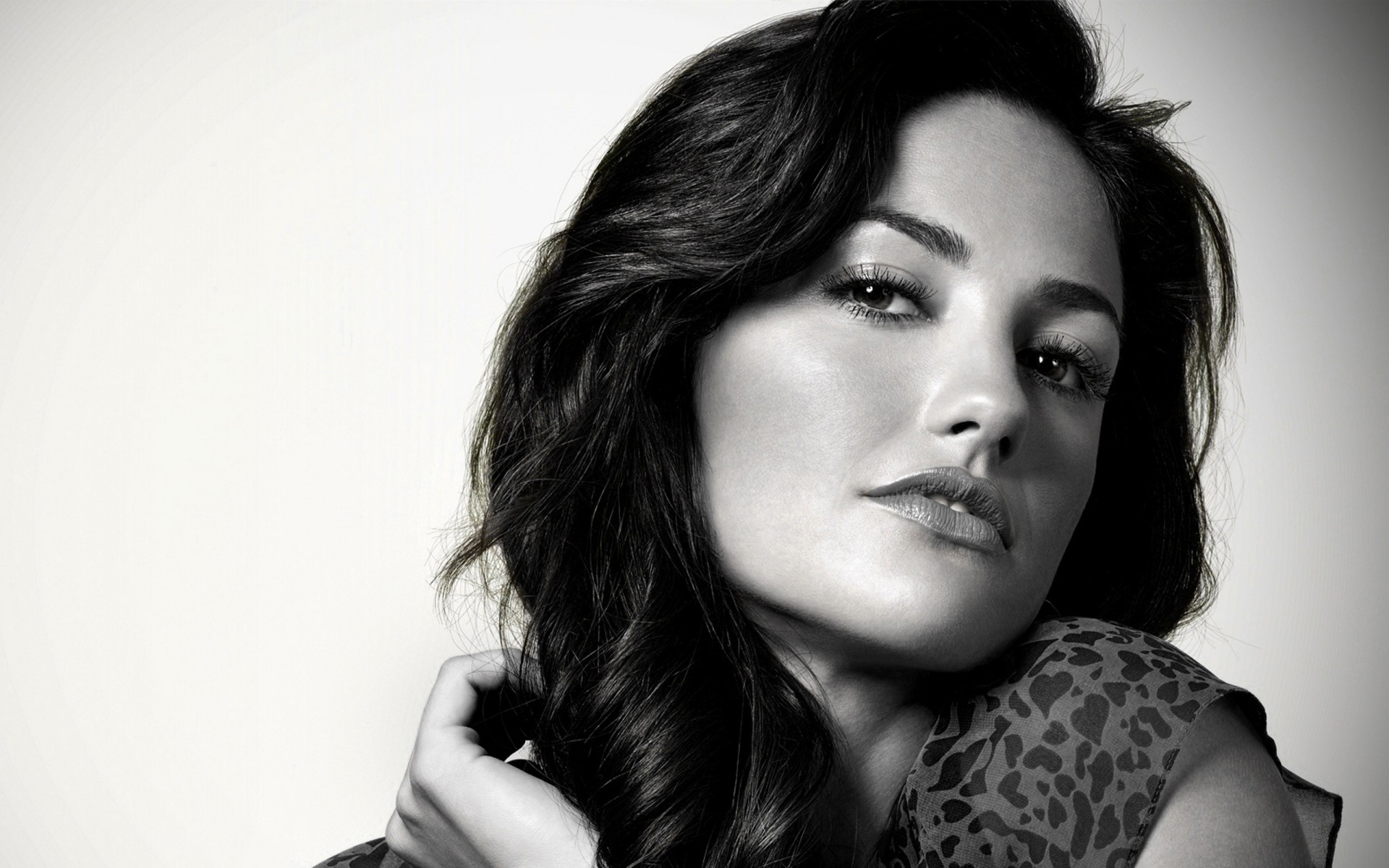 retrato mulher moda menina monocromático modelo sexy olho glamour solteiro adulto estúdio lábios mulheres atriz celebridade minka kelly