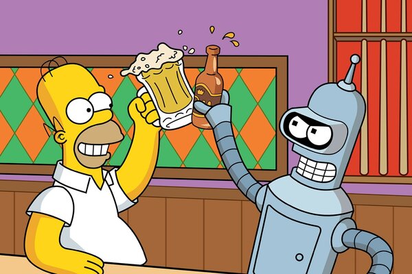 Imagens do filme Os Simpsons Homer e o robô