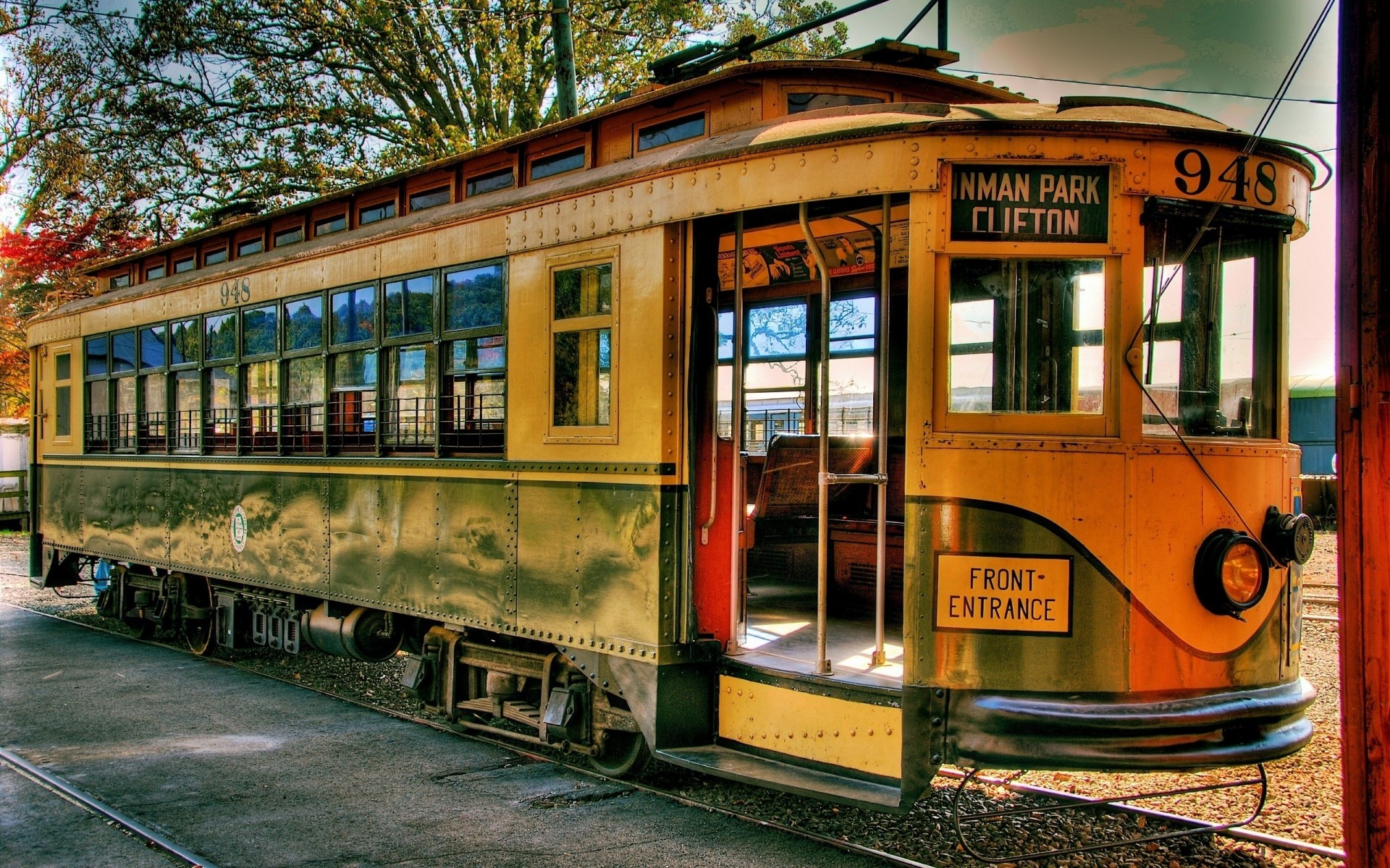 trem estrada de ferro viagens sistema de transporte bonde bonde público rua vintage arquitetura urbano velho cidade rdh