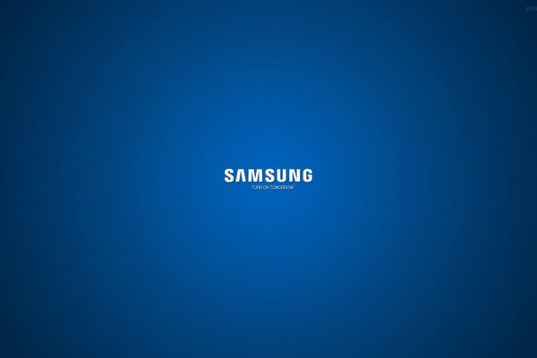 Logotipo da Samsung em um fundo monocromático
