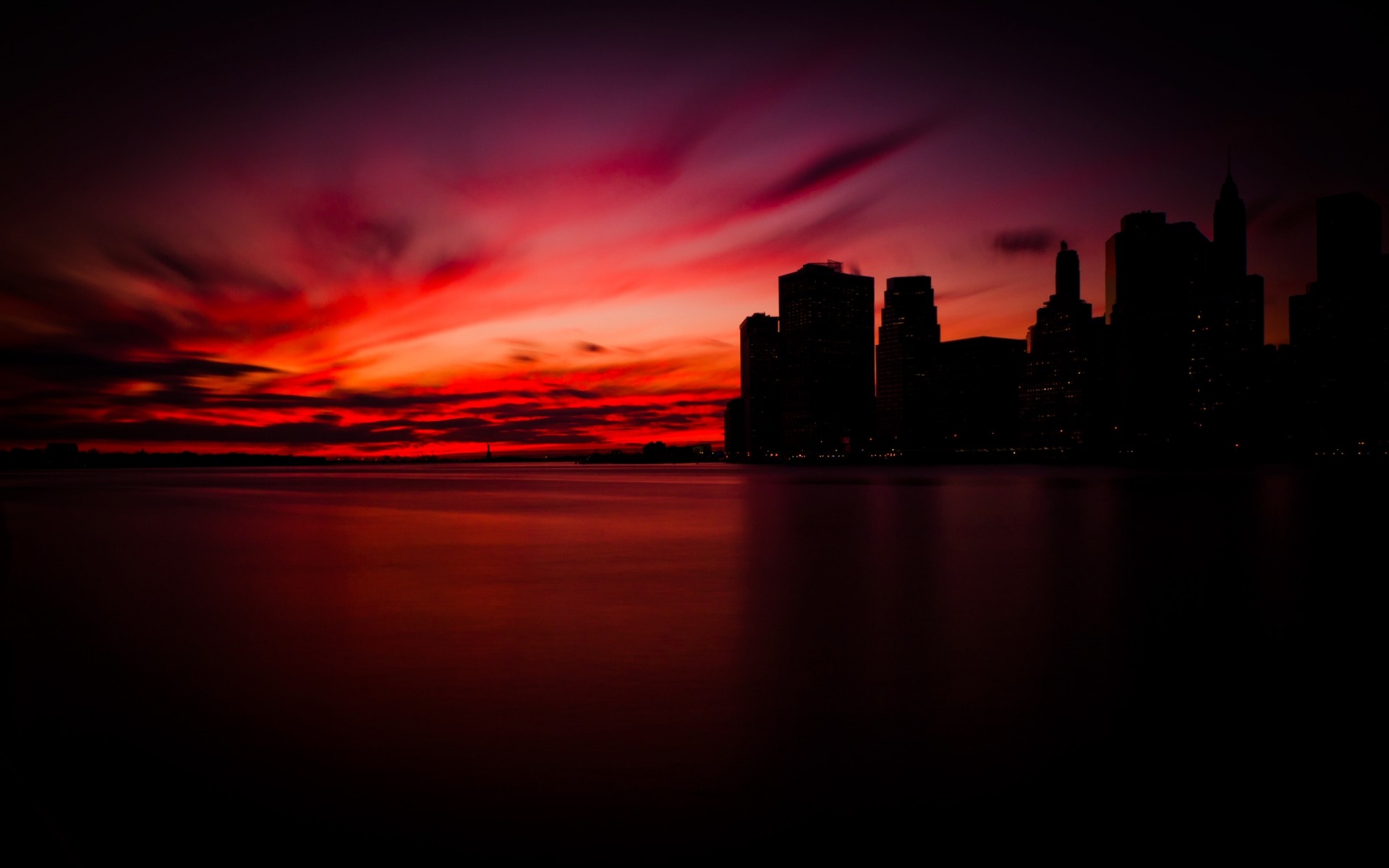 paisagens pôr do sol crepúsculo noite amanhecer água céu lua skyline