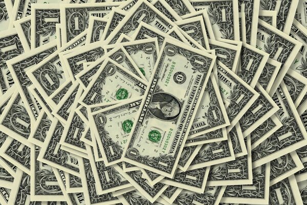 Fundo dinheiro notas quantidade dignidade um dólar