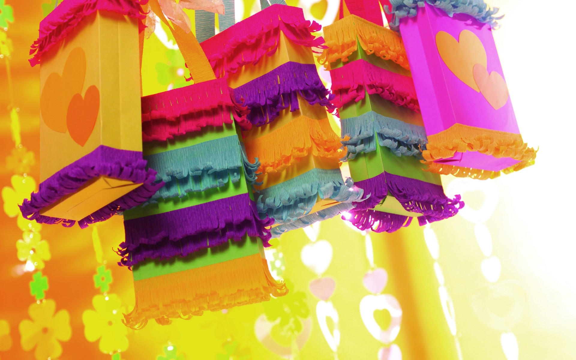 diversão brilhante design decoração cor papel feriado confetes desktop fundo saco presentes