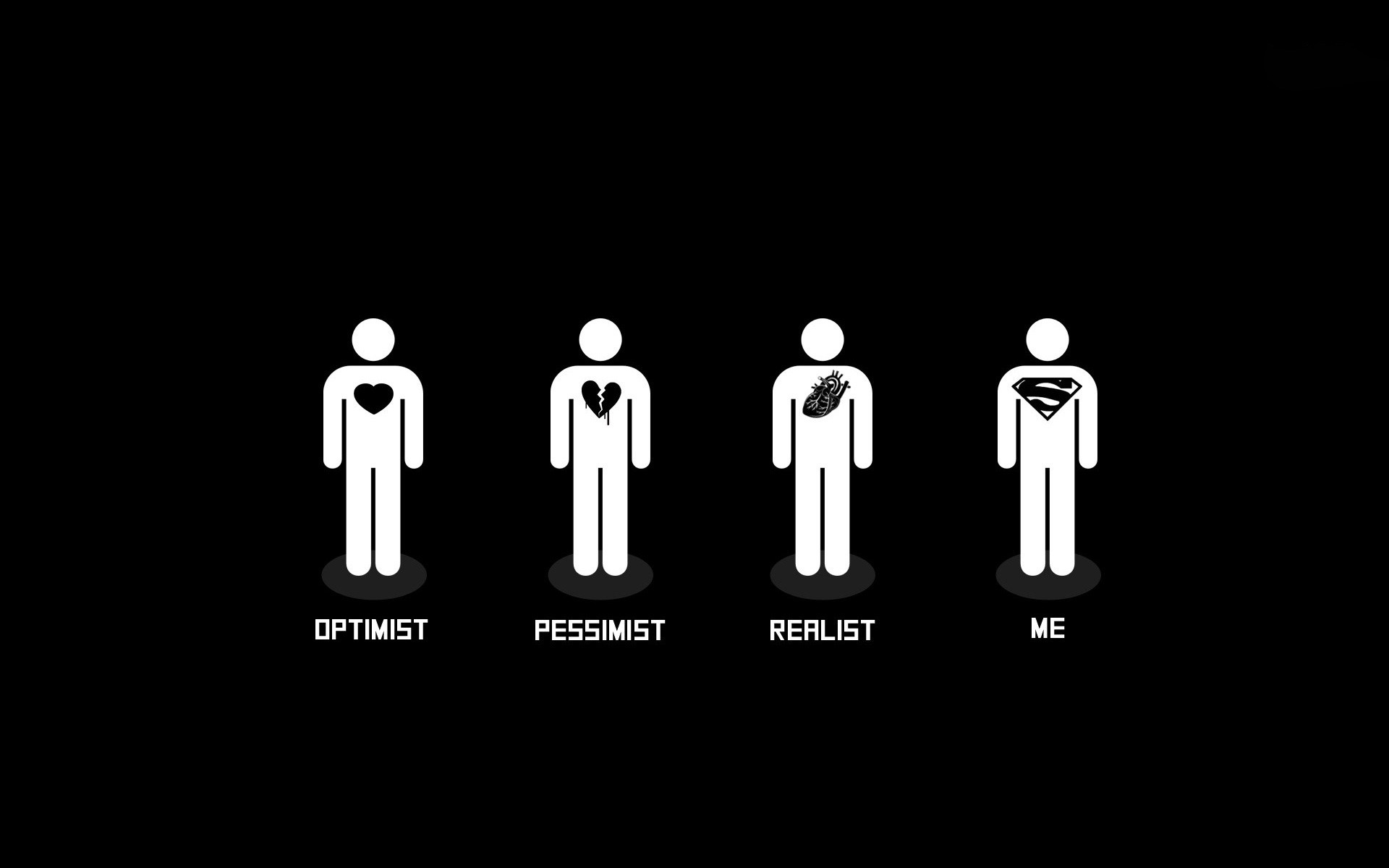 símbolo negócios ilustração desktop isolado pessimismo humor otimista realista