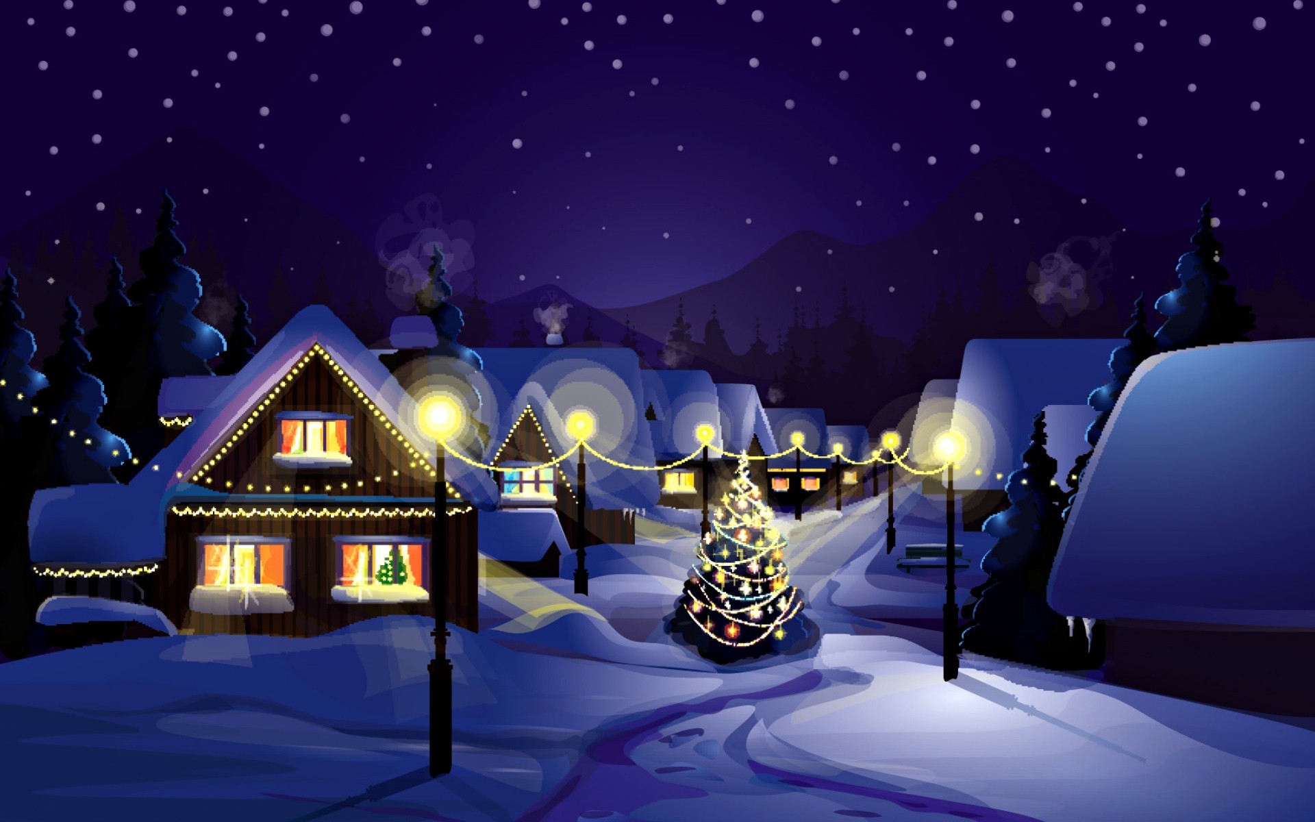natal lua noite luz viagens filme céu iluminado luz luzes de natal neve