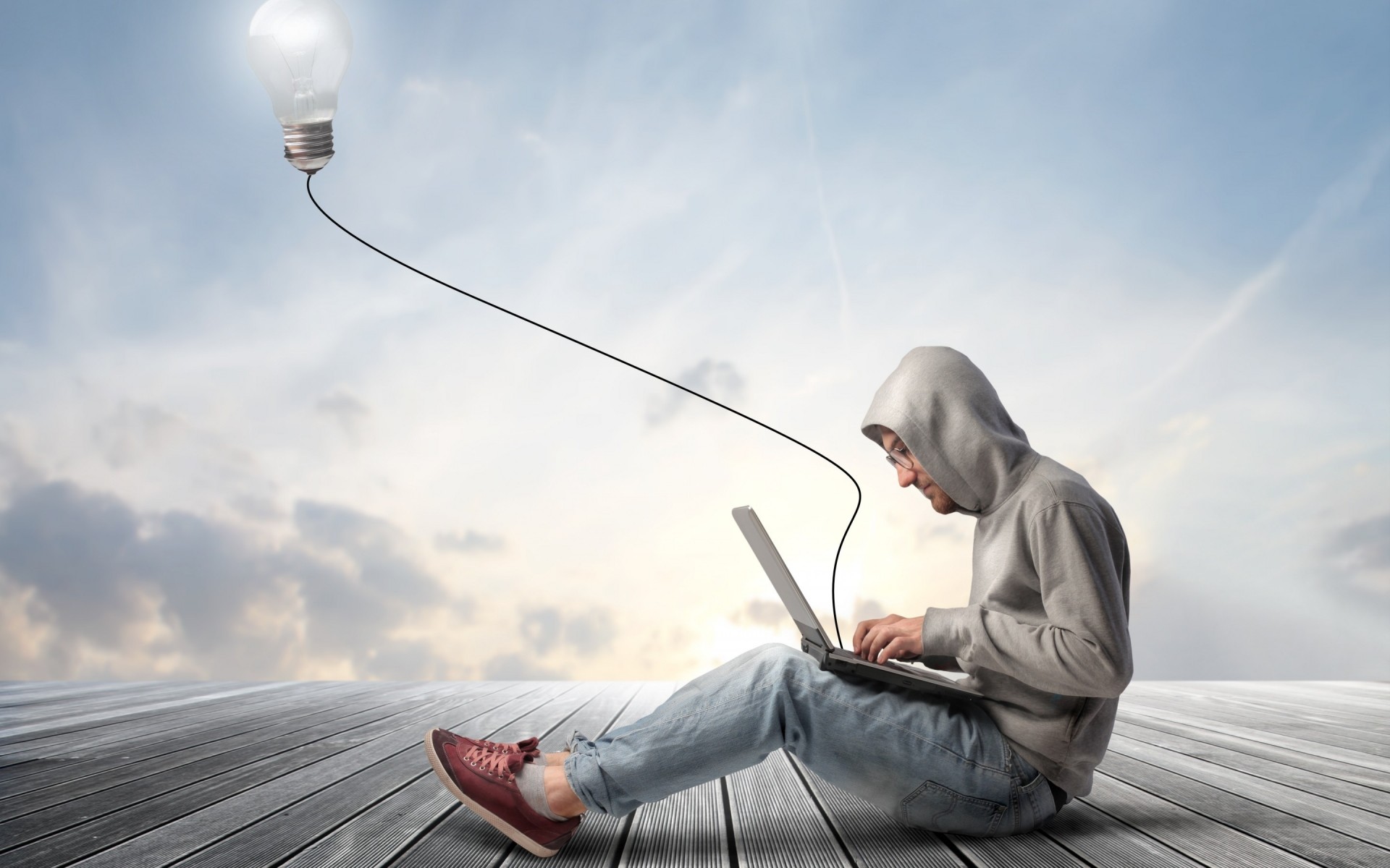 sozinho céu homem ao ar livre o negócio adulto energia natureza tecnologia laptop fantasia geek