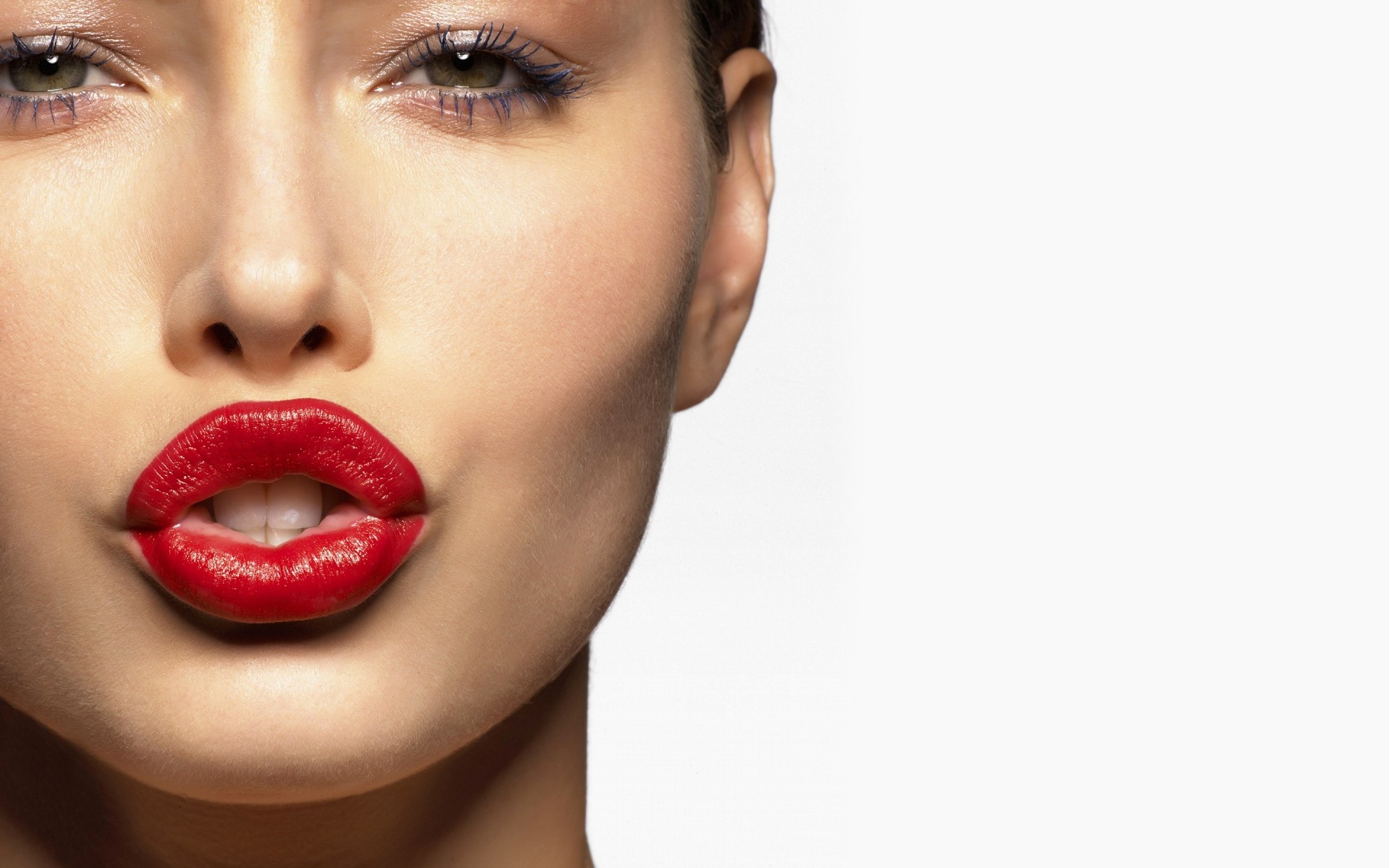 mulher lábios glamour batom sexy moda olhos bonita couro retrato fofa menina jovem cara ver