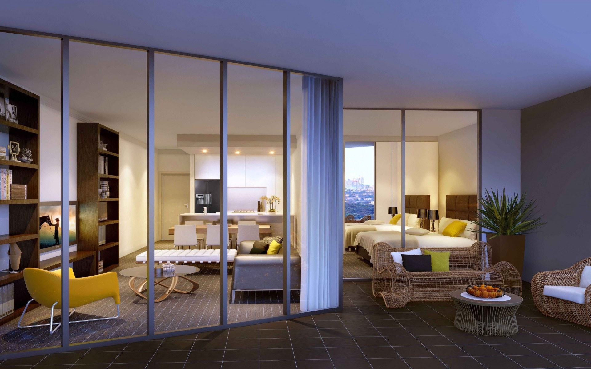 móveis quarto assento cadeira janela interior sofá mesa piso moderno luxo apartamento design de interiores casa casa tapete família lâmpada cadeira leve espelho