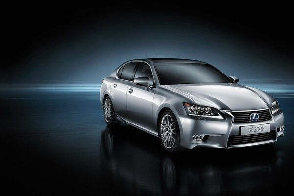 Lexus em fundo azul