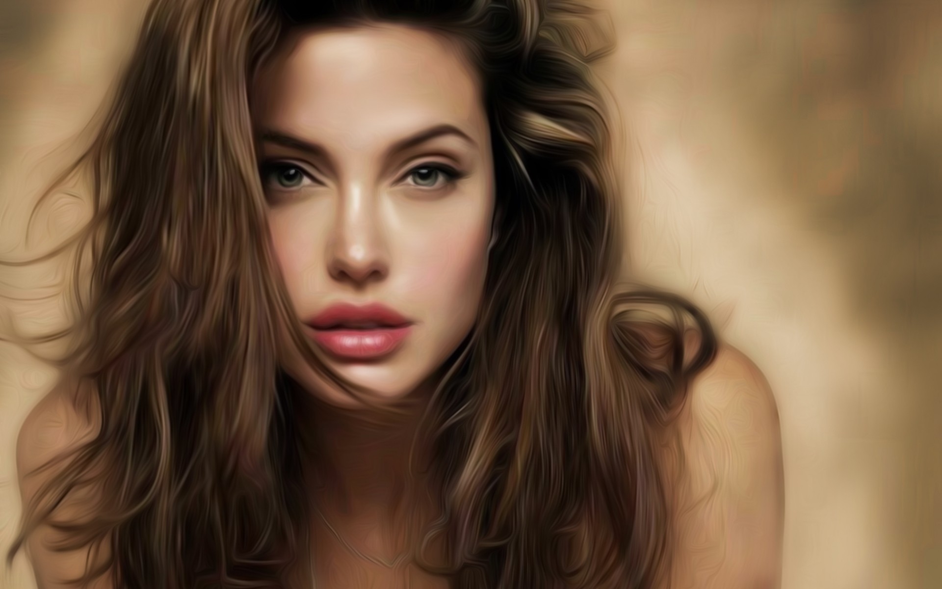 mulher moda sexy glamour olhos pele nude lábios retrato menina bonita modelo cabelo retrato de angelina jolie atriz atrizes de hollywood celebridade deslumbrante