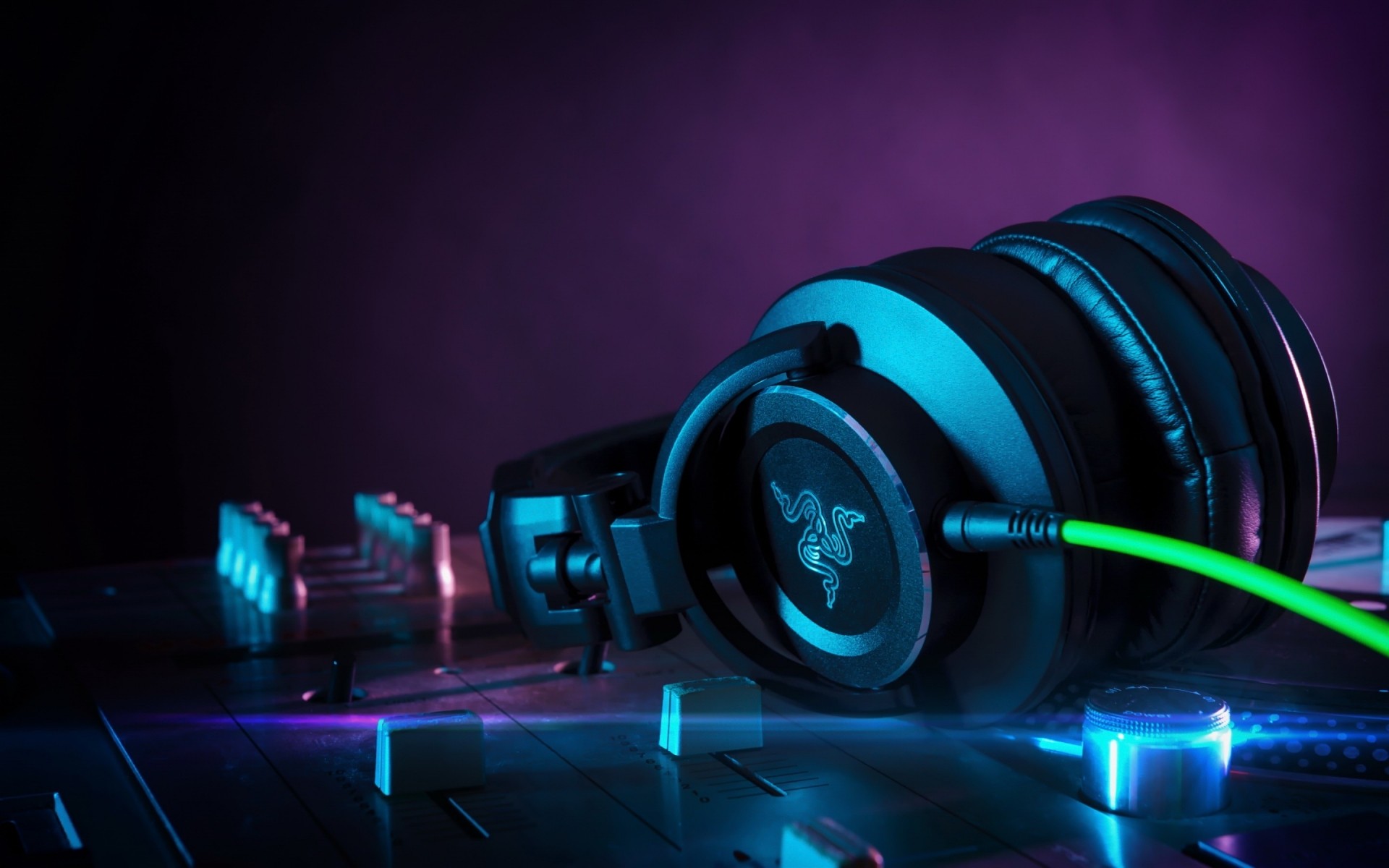 tecnologia luz fones de ouvido gadgets técnico