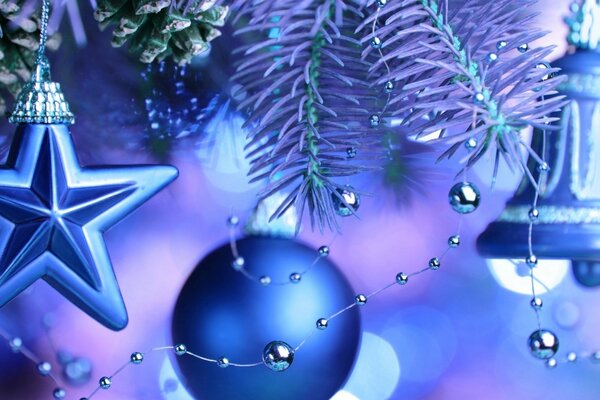 Decoração de Natal Azul legal