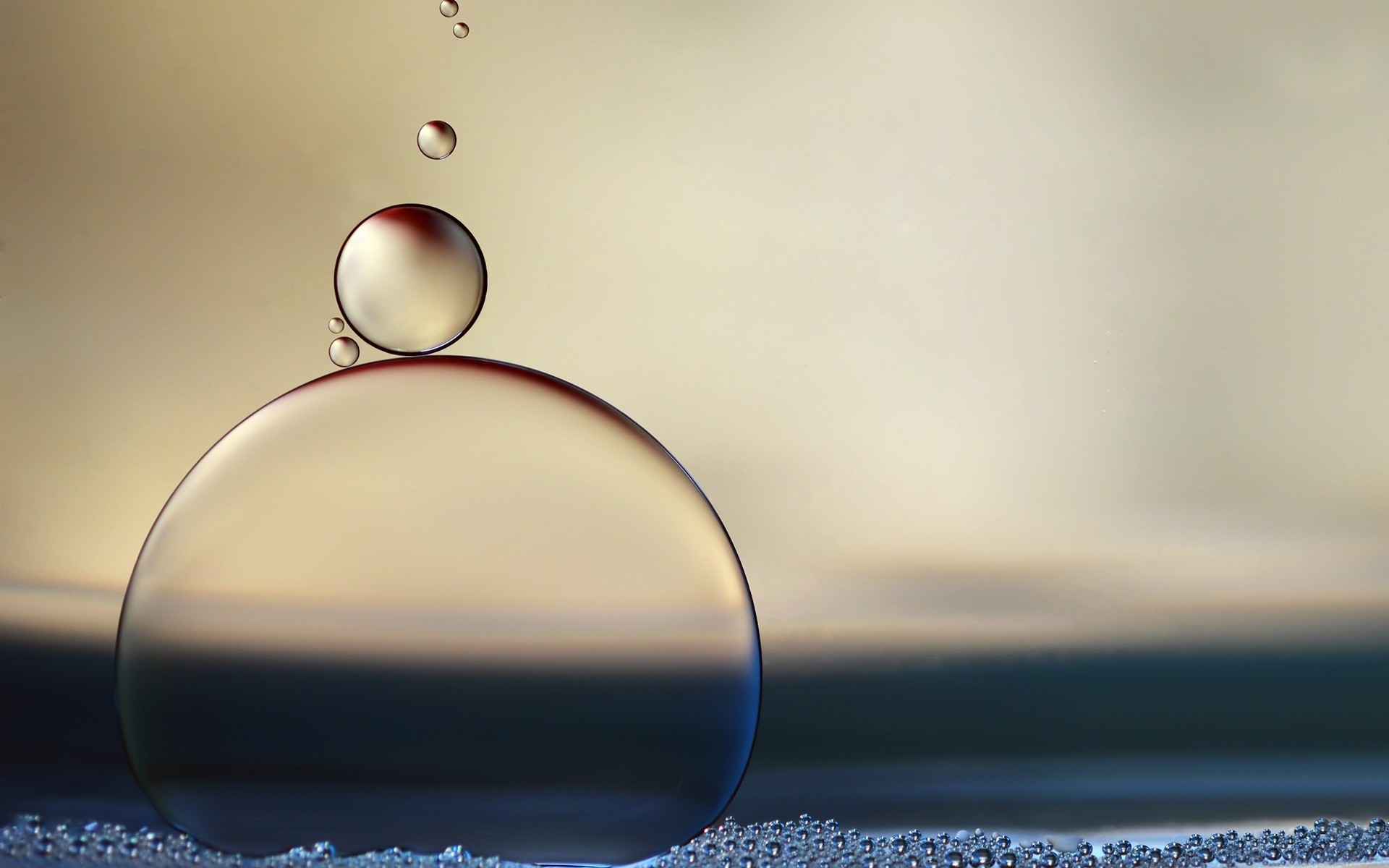 água vidro reflexão brilha ainda vida bolha luz borrão resumo gota limpar molhado chuva brilhante natureza esfera bolhas espuma