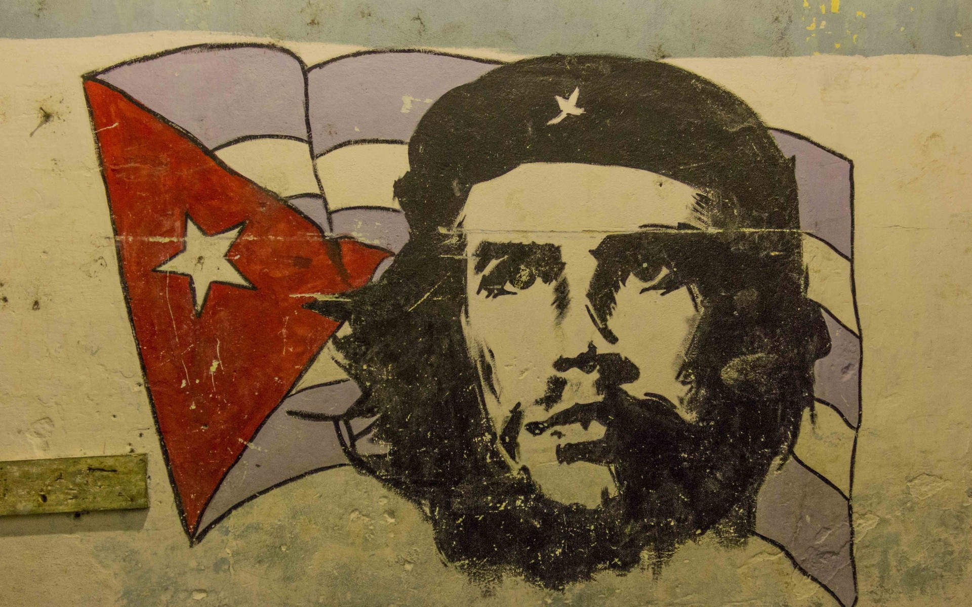 pintura um símbolo ilustração arte vestir guerra bandeira militar che guevara