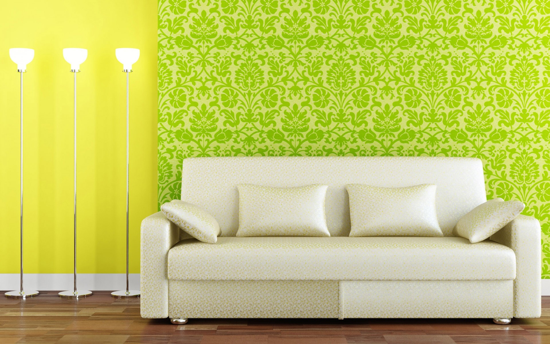 sofá quarto mobília família dentro design de interiores lugar interior lâmpada moderno casa cadeira apartamento conforto minimalista tapete almofada almofada minimalismo luxo cor brilhante verde amarelo