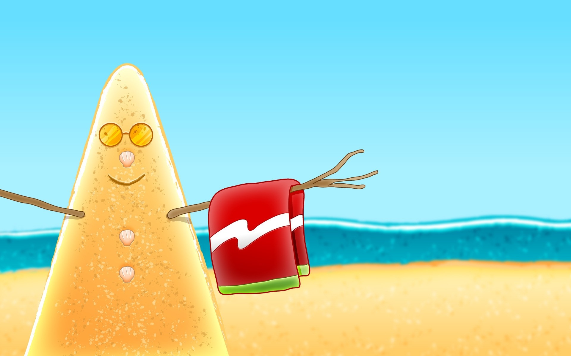 verão viajar férias céu ensolarado sorriso praia