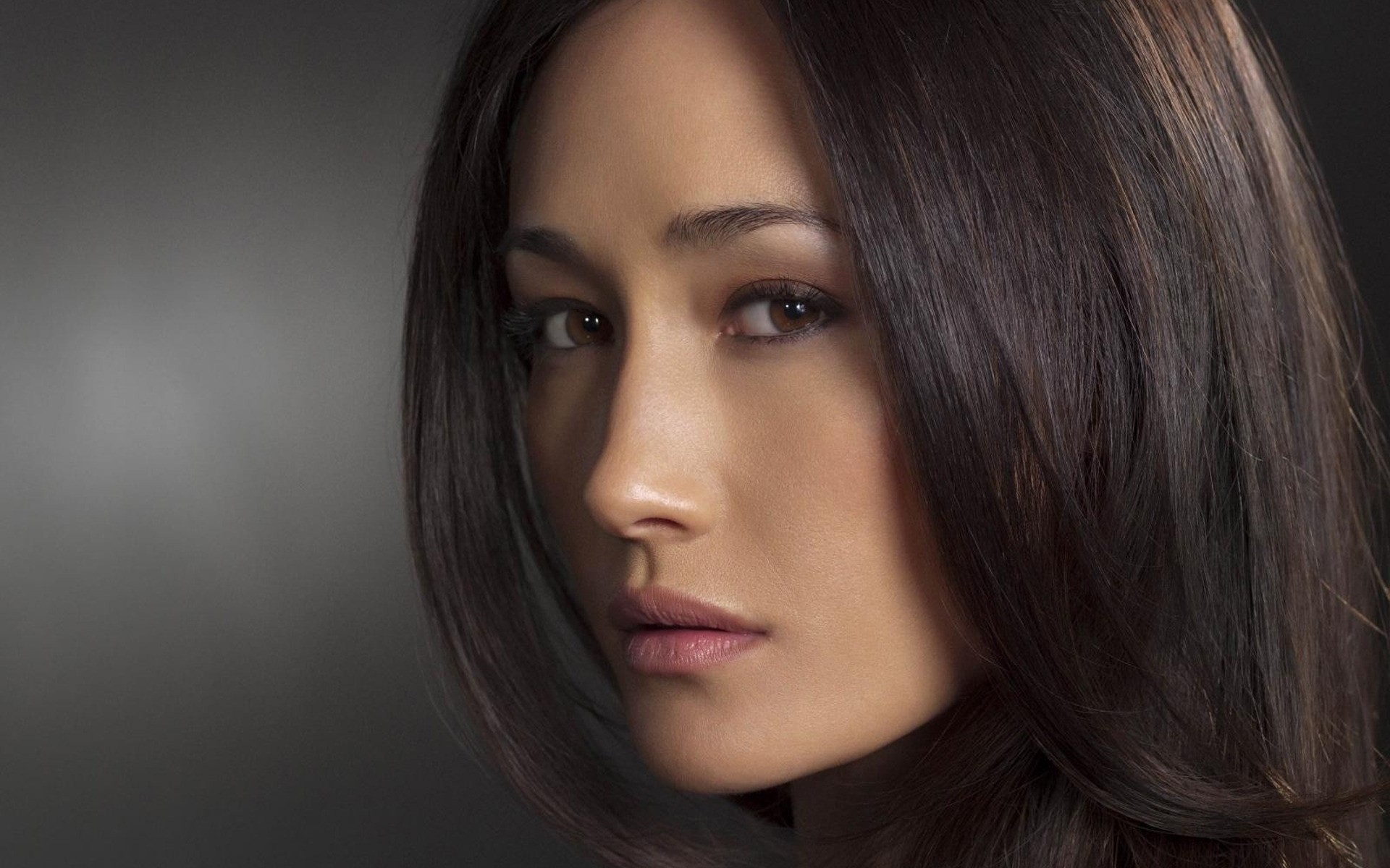 retrato mulher moda menina modelo olho glamour celebridade celebridade maggie q