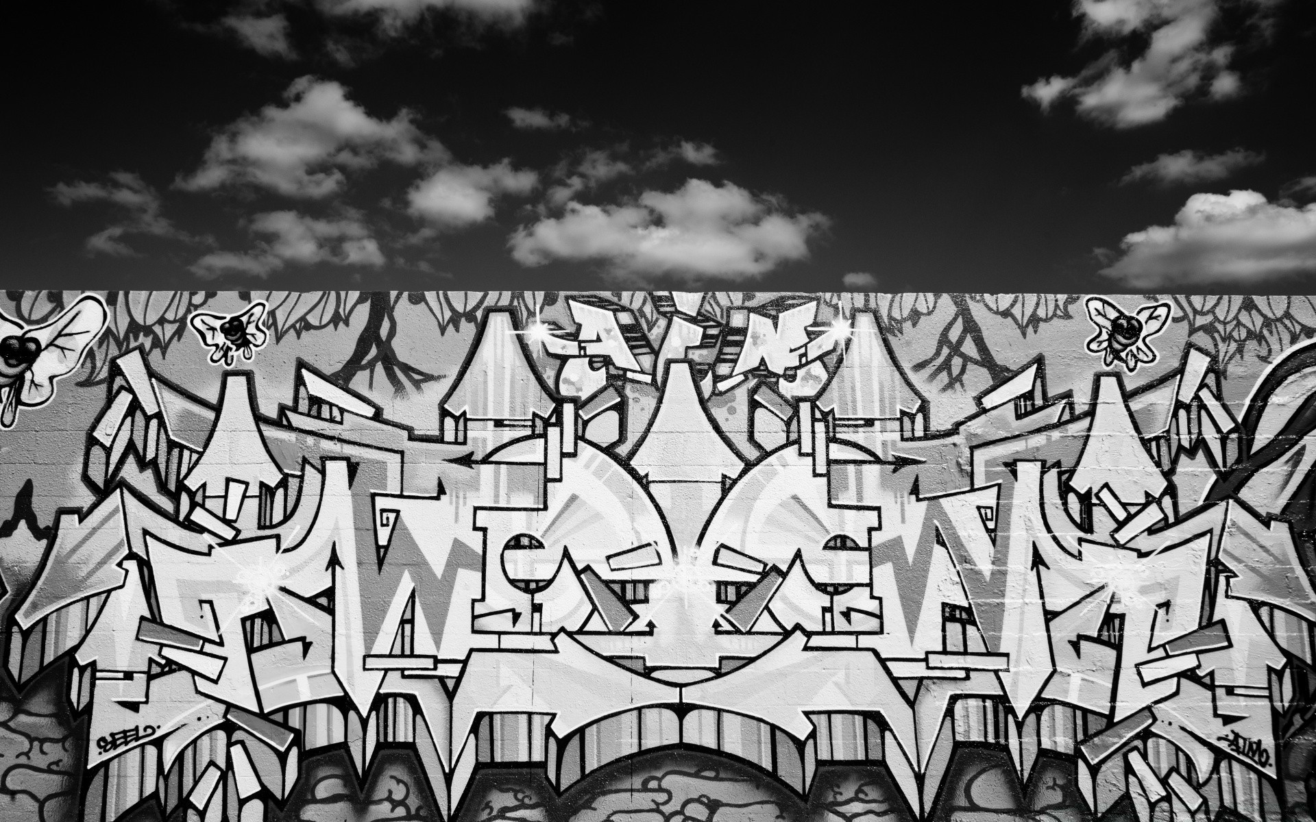 preto e branco ilustração arte grafite design desktop