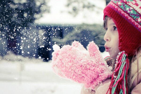 Momentos de neve de Inverno