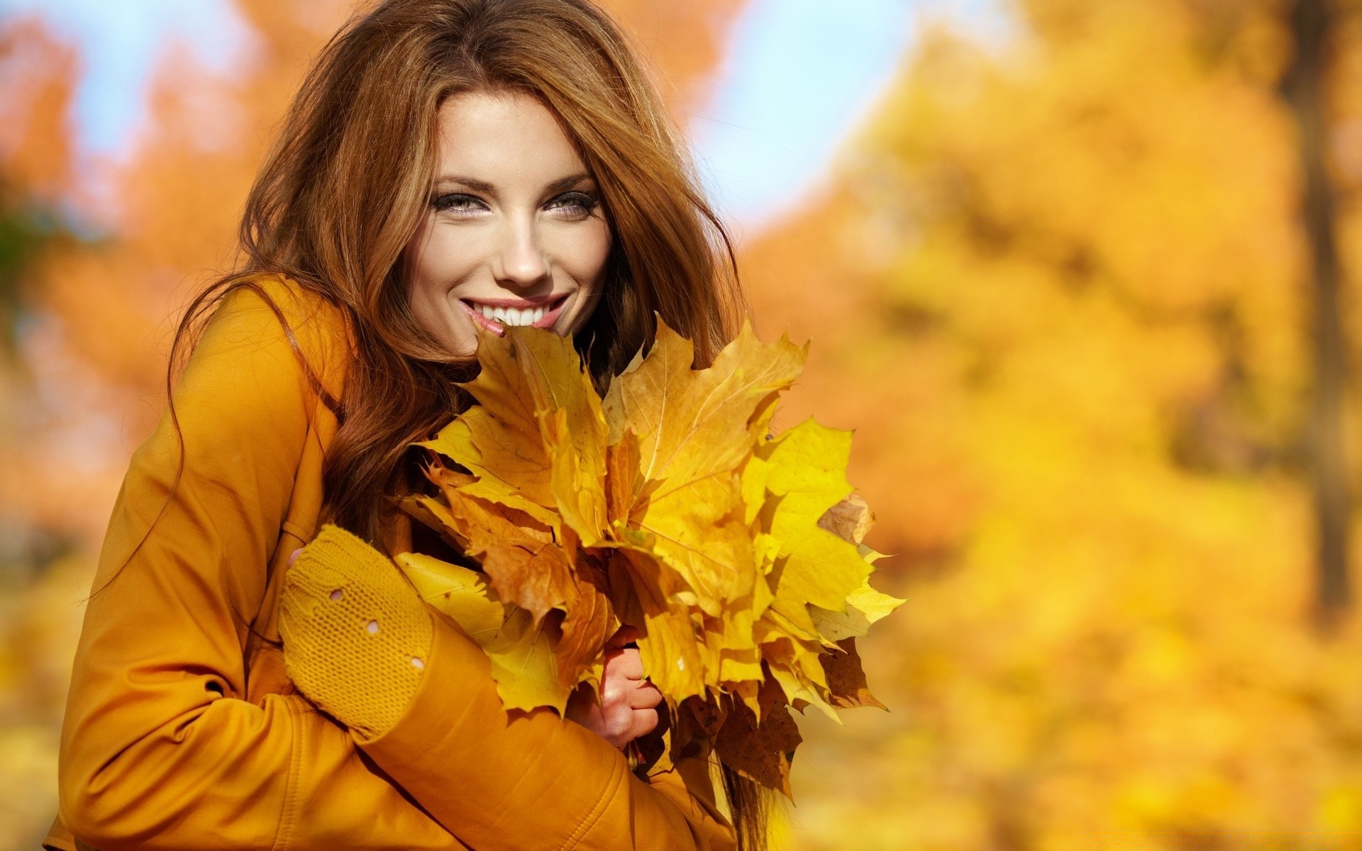 outras garotas outono natureza mulher maple ao ar livre folha bonita menina parque retrato solteiro temporada bonita moda