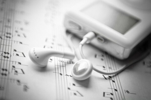Fones de ouvido com leitor de partituras