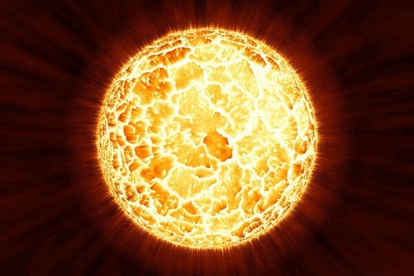 Um sol Enfurecido refletindo atitudes em relação ao entupimento da natureza