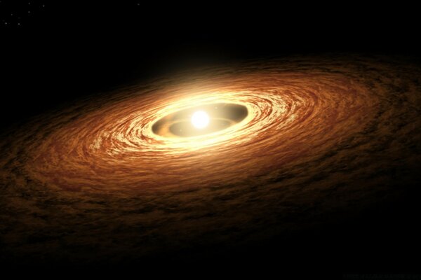 Vórtice espacial suga o planeta