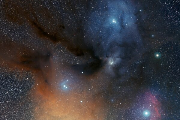 Nebulosa estelar no espaço