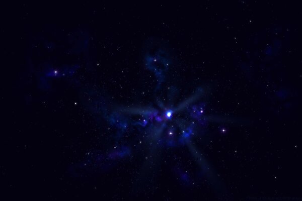 Estrelas no céu noturno claro
