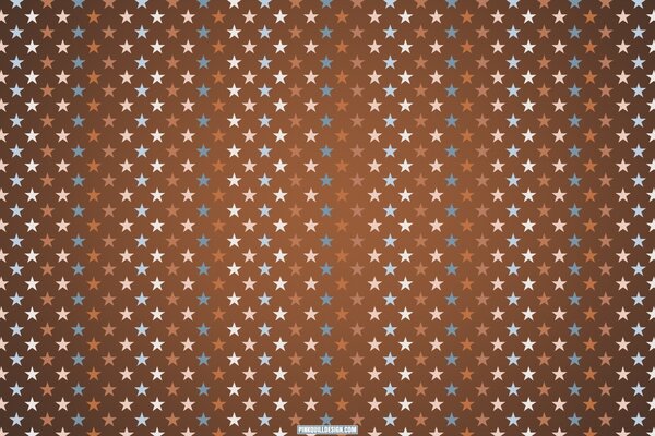 Papel de parede marrom com pequenas estrelas coloridas