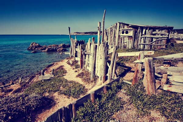 Viagem à beira-mar com vista para o mar
