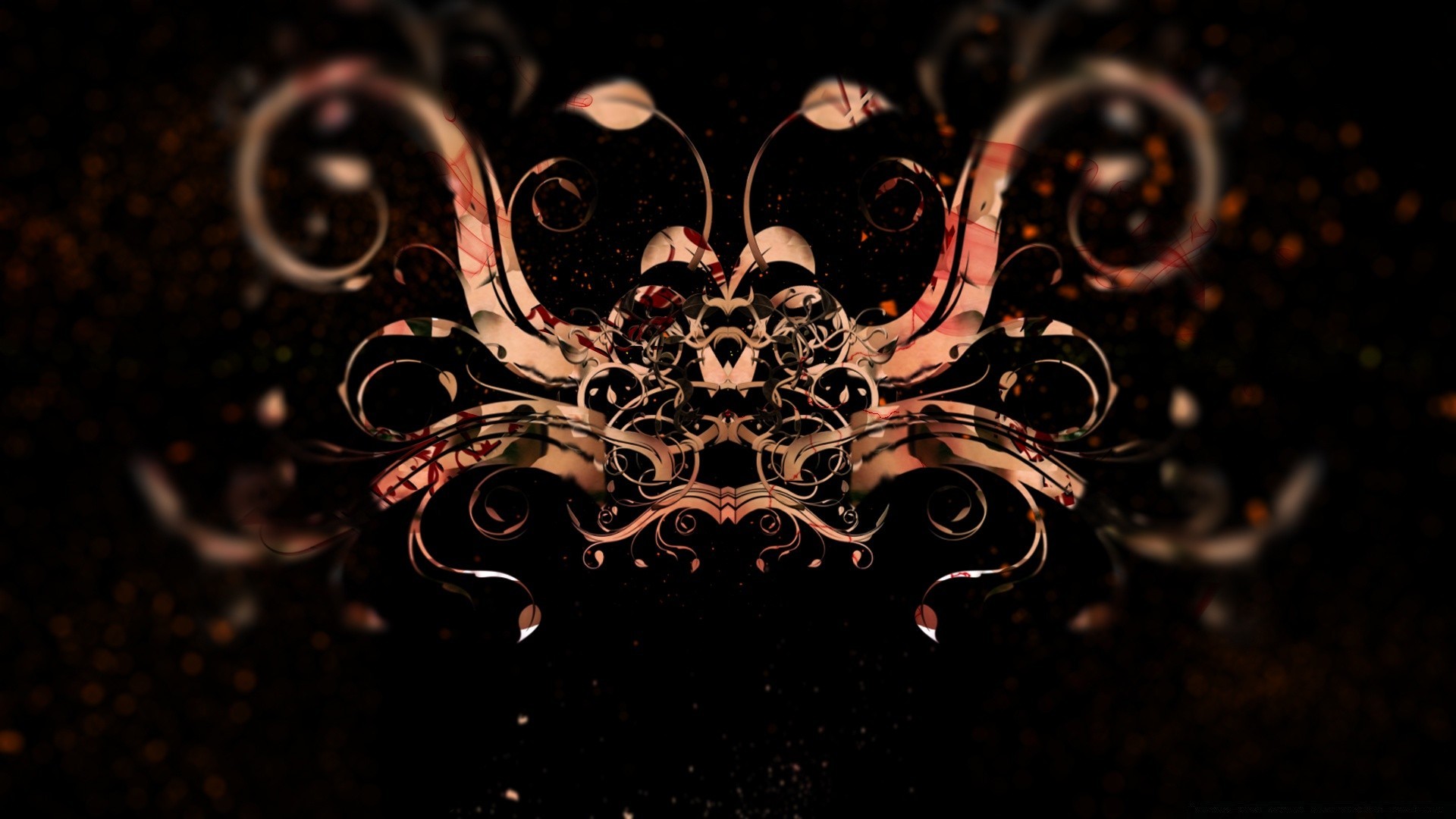 preto abstrato decoração desktop formas design arte curva fantasia padrão vintage ornamentado textura
