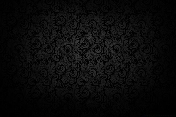 Papel de parede preto vintage na parede