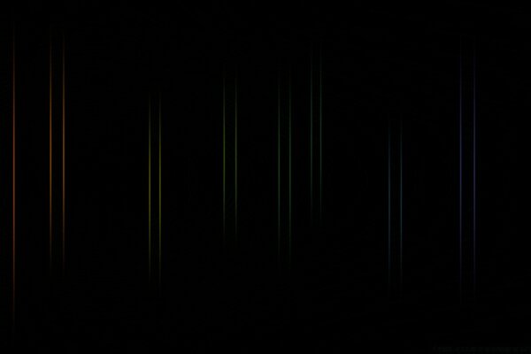 Fundo escuro muitas listras cores diferentes Arte