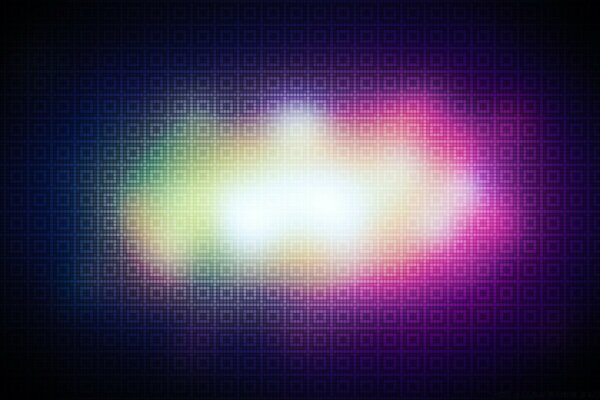 Cores brilhantes e desfocadas na área de trabalho