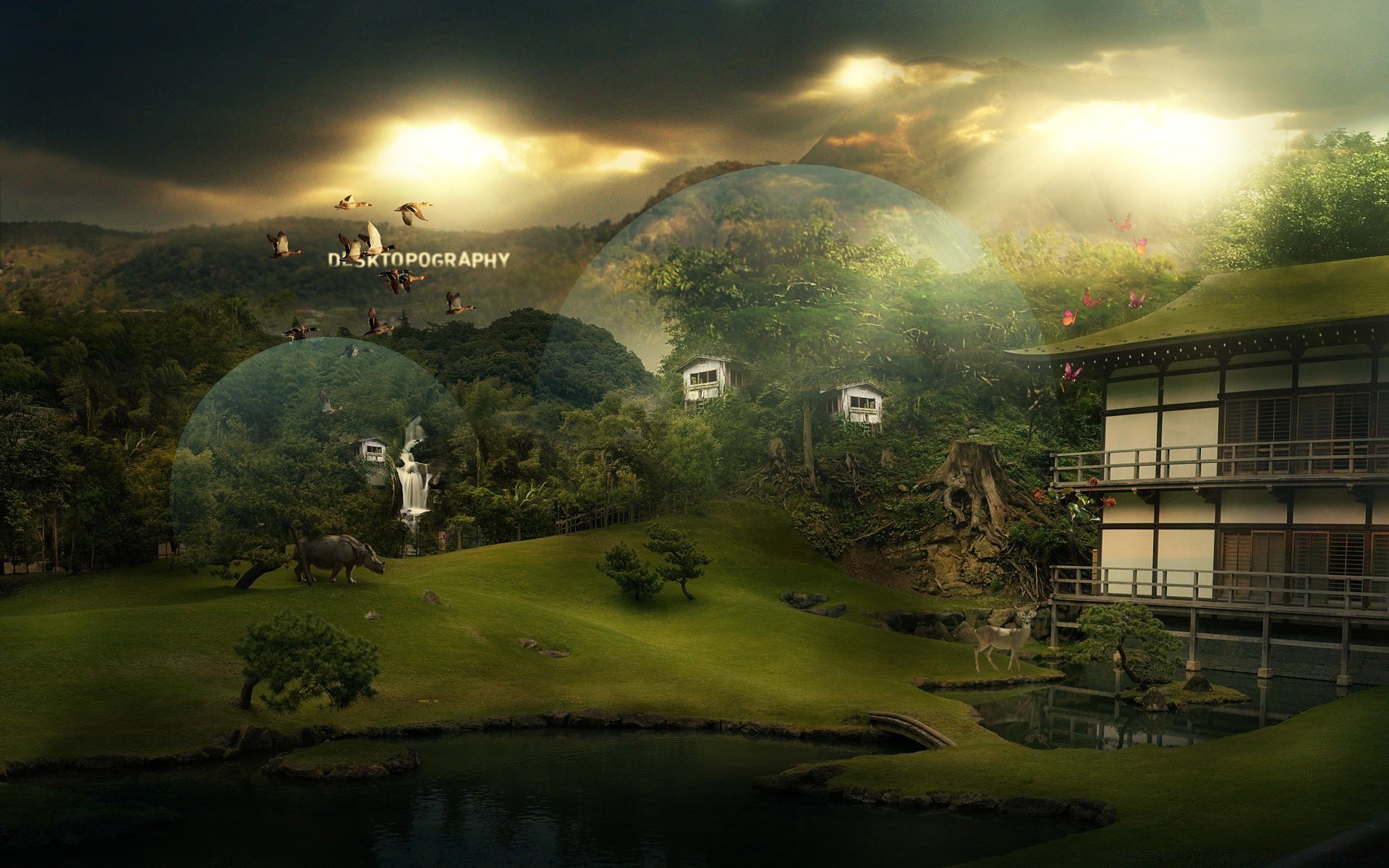criativo paisagem água árvore natureza rio viajar ao ar livre amanhecer golfe arquitetura casa