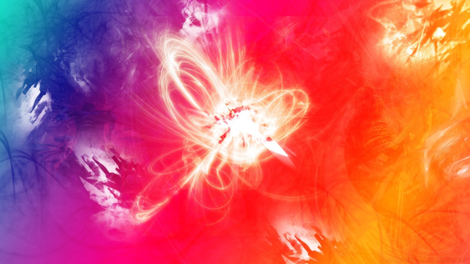 cores brilhantes brilhante abstrato arte luz chama cor desktop artístico papel de parede textura design energia movimento padrão