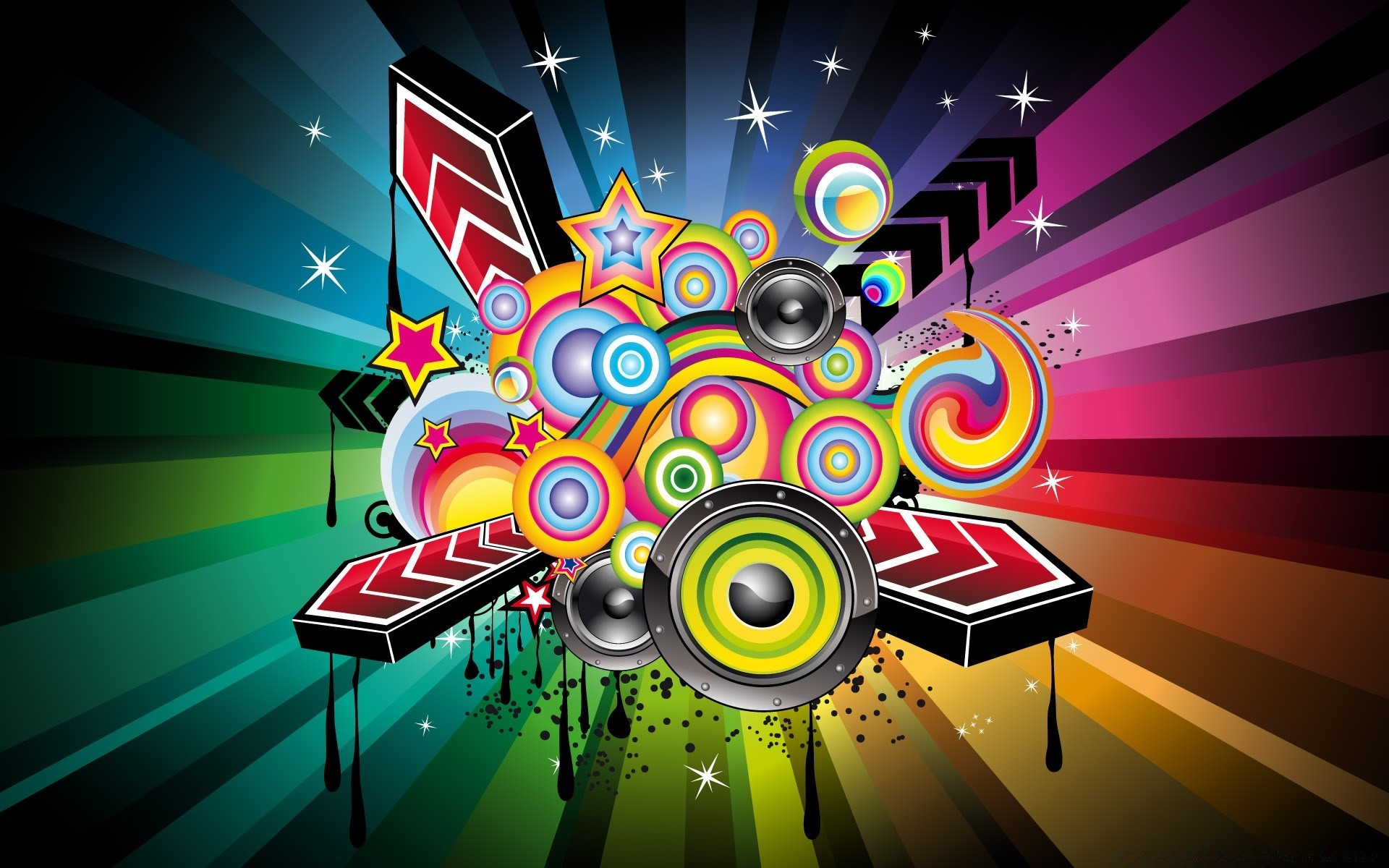 gráficos vetoriais abstrato ilustração design disco desktop gráfico brilhante papel de parede luz música clube fundo som arte modelo