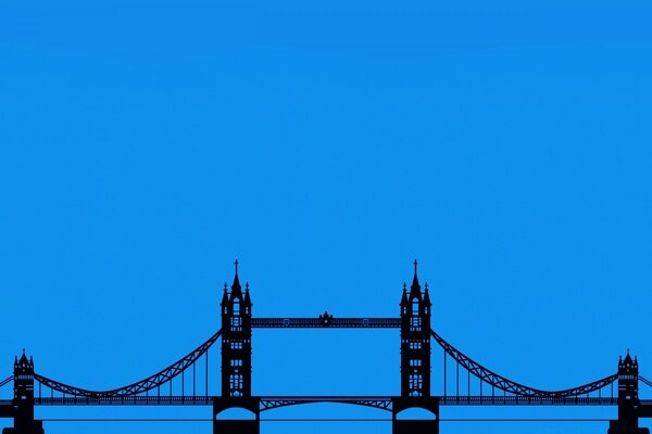 Siles ponte sobre fundo azul