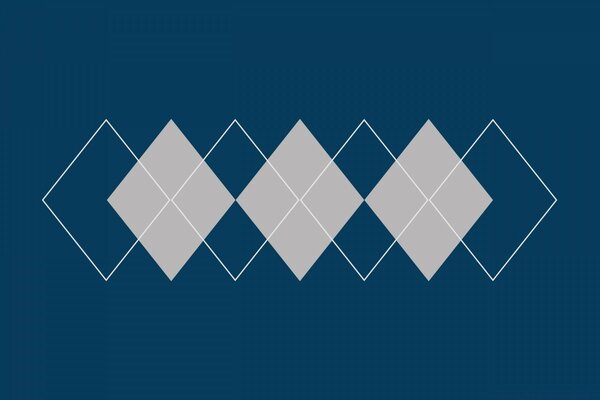 Formas geométricas. Losangos cruzados