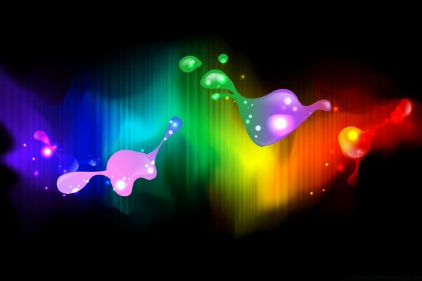 Composição mazykal de cores brilhantes