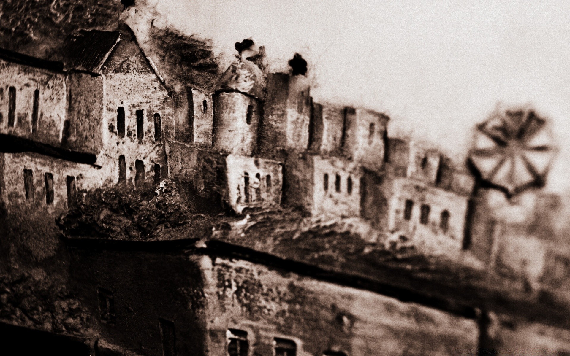 desenhos arquitetura velho castelo casa gótico antigo viagem parede vintage casa cidade