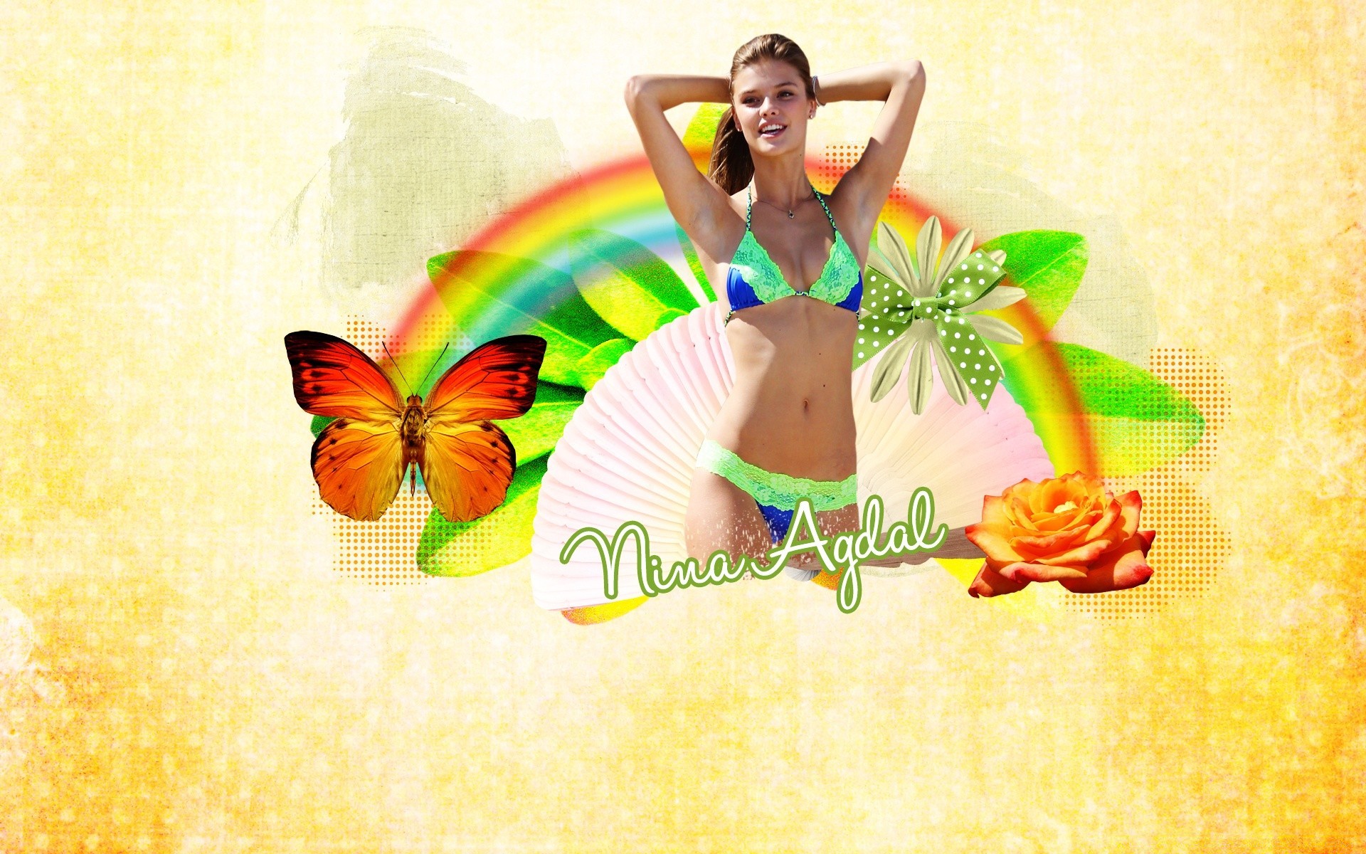 modelos relaxamento verão flor mulher
