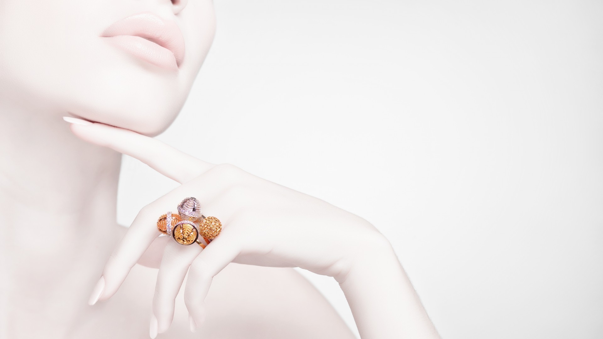 mulher nude menina couro moda retrato